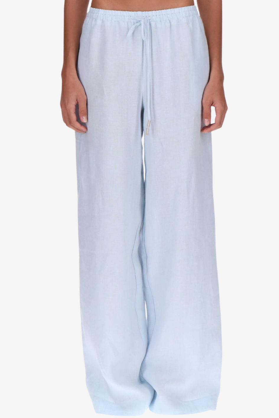 Light Blue Wide-Leg Pants