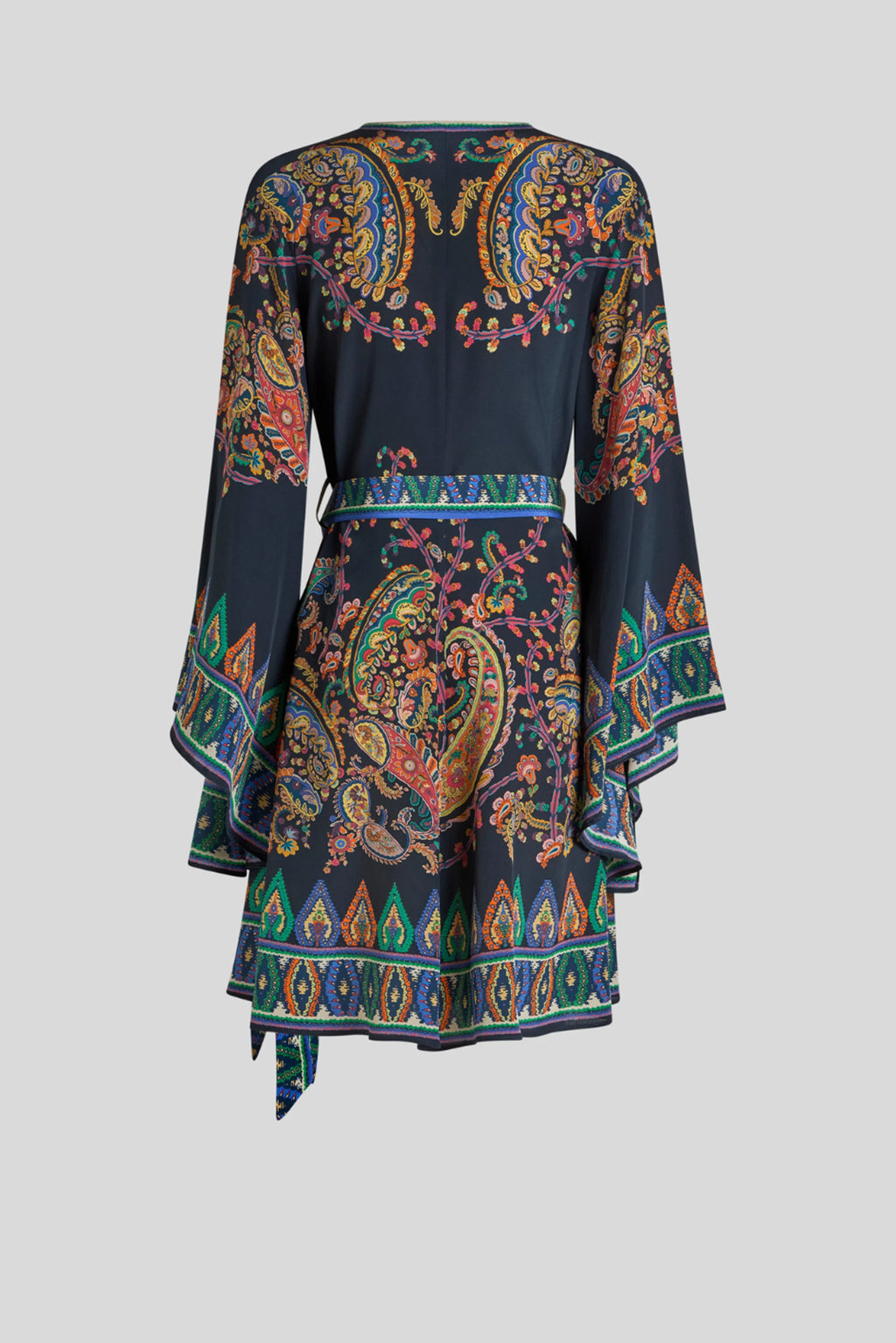 Fluid Blue Silk Dress