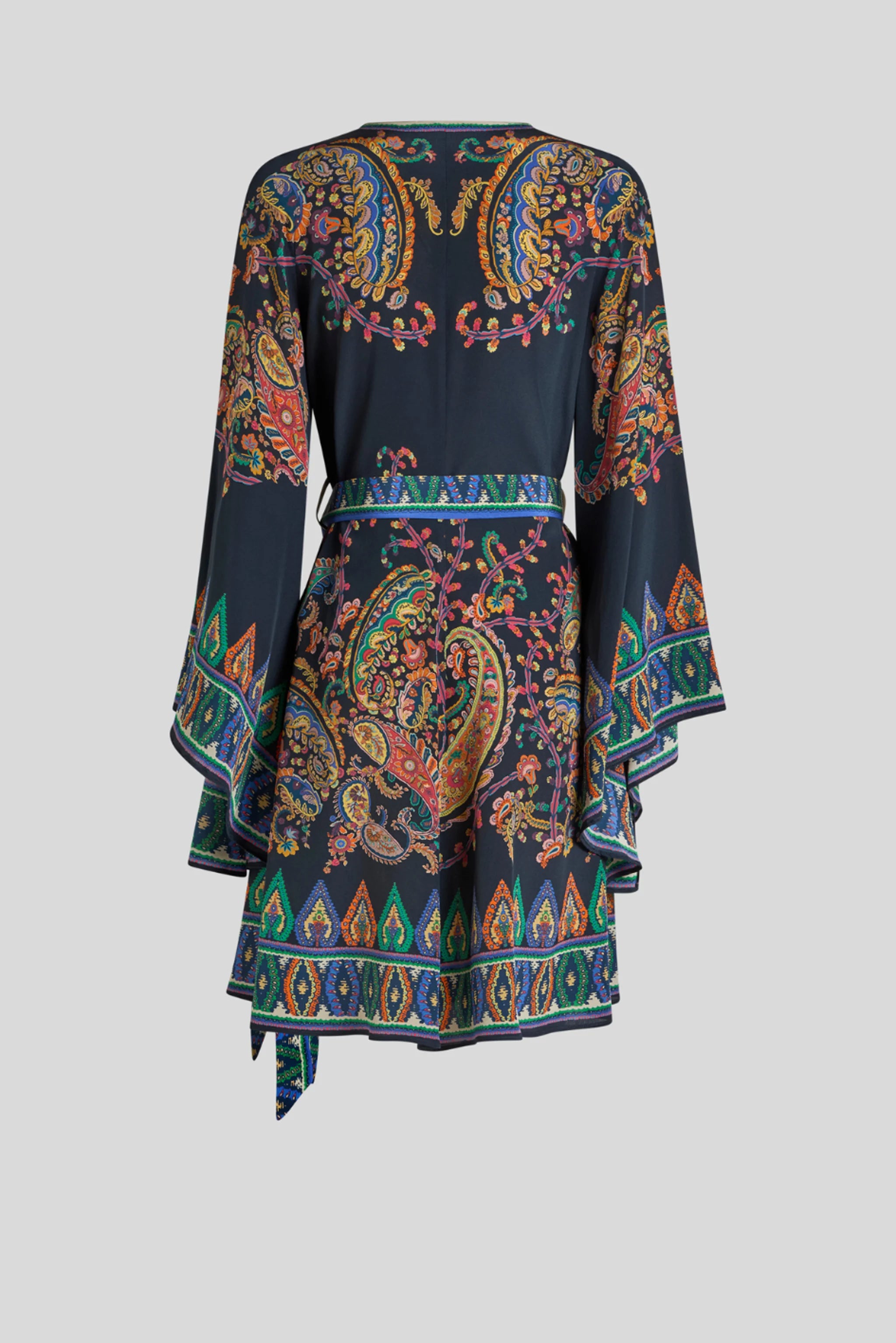 Fluid Blue Silk Dress