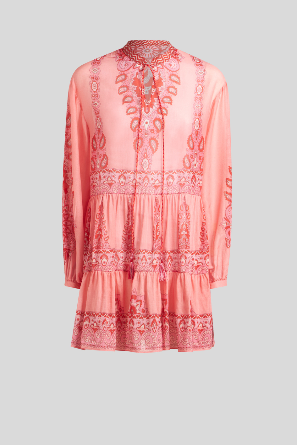 Embroidered Cotton Mini Dress