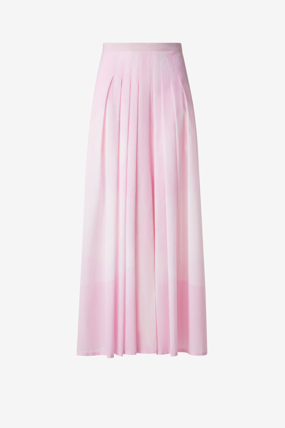 Light Pink Pleated Midi Skirt