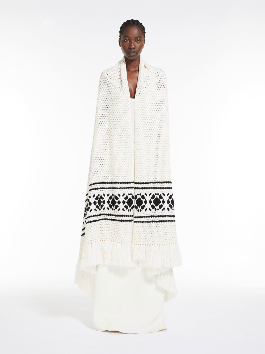 Maxi-Schal aus Wolle und Kaschmir