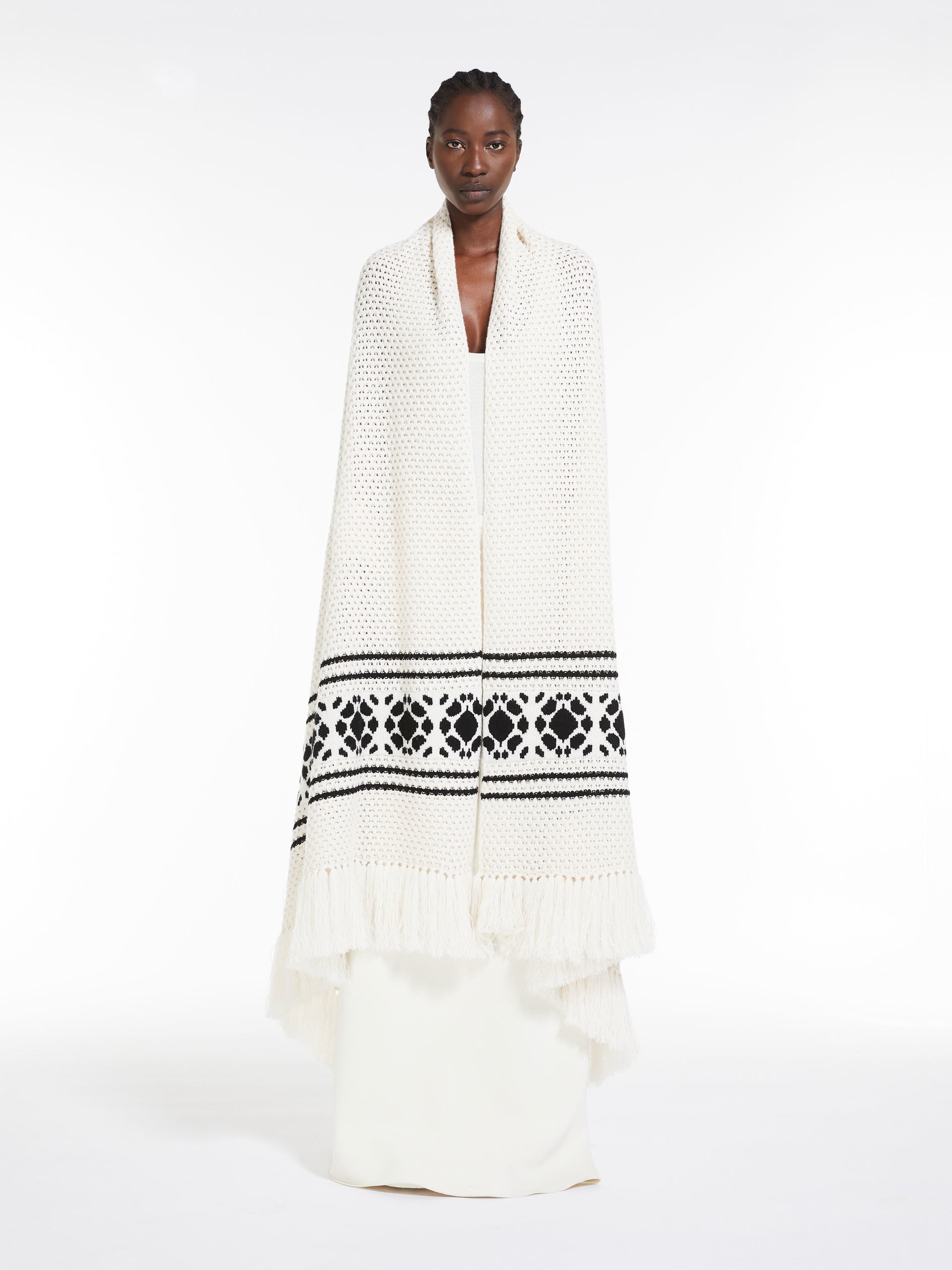 Maxi-Schal aus Wolle und Kaschmir