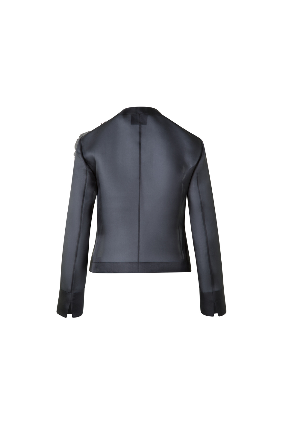 Akio Jacket in Silk Organza with 3D Anemone