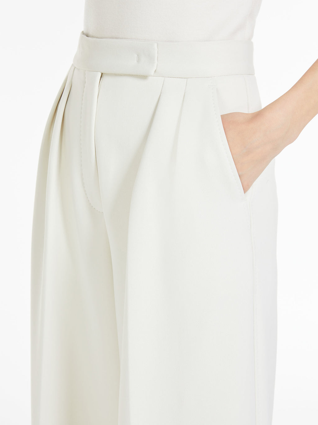 Schlaghose aus Scuba-Jersey