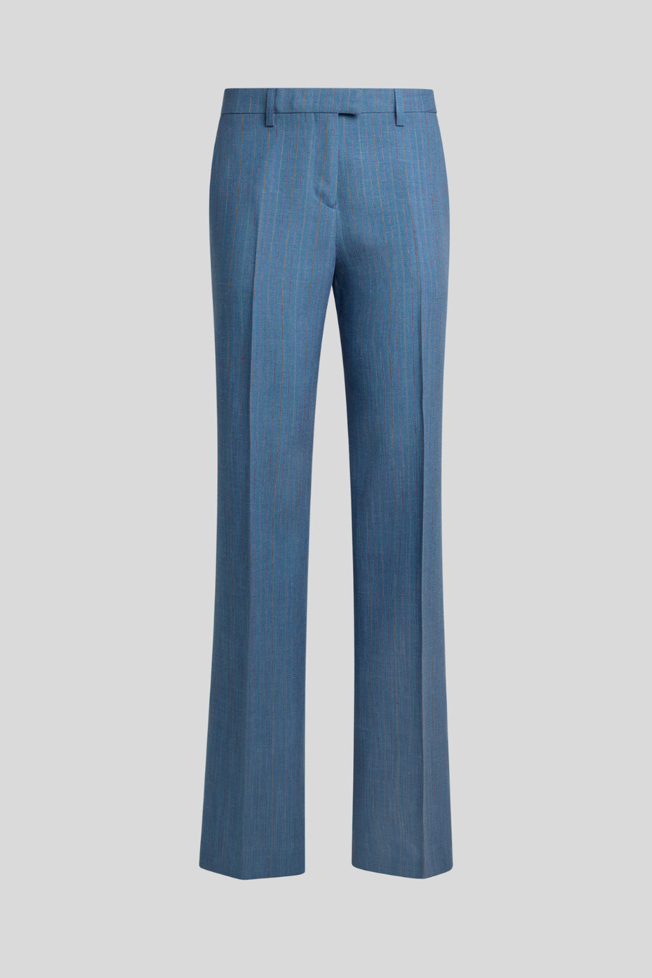 Pinstripe Straight-Leg Tailored Trousers