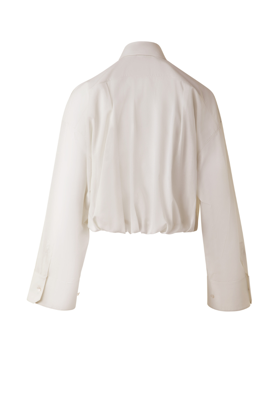 Cropped Blouse with pleated Waist
