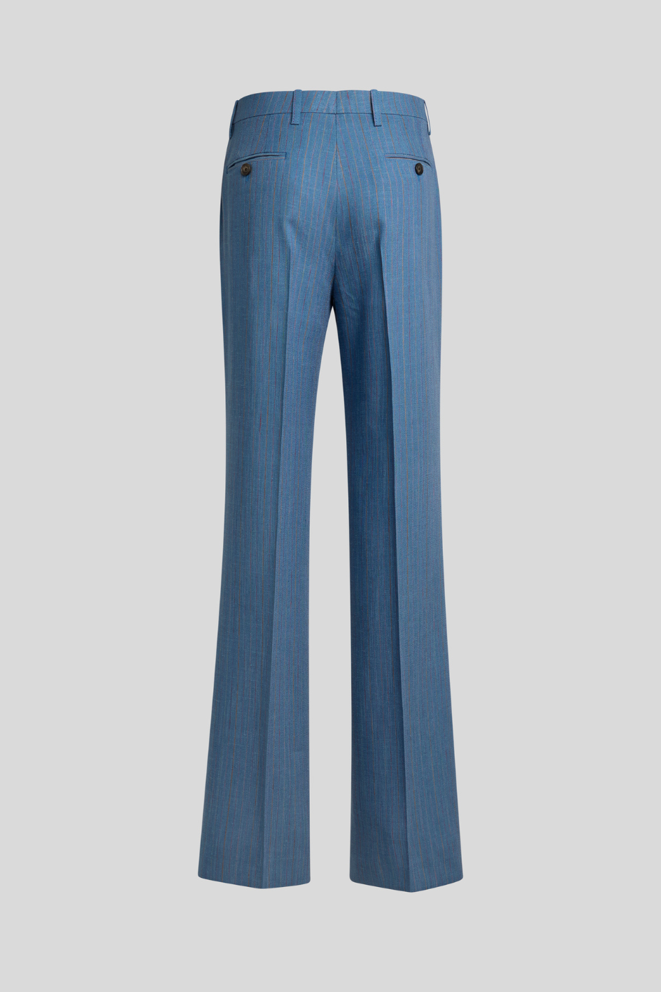 Pinstripe Straight-Leg Tailored Trousers