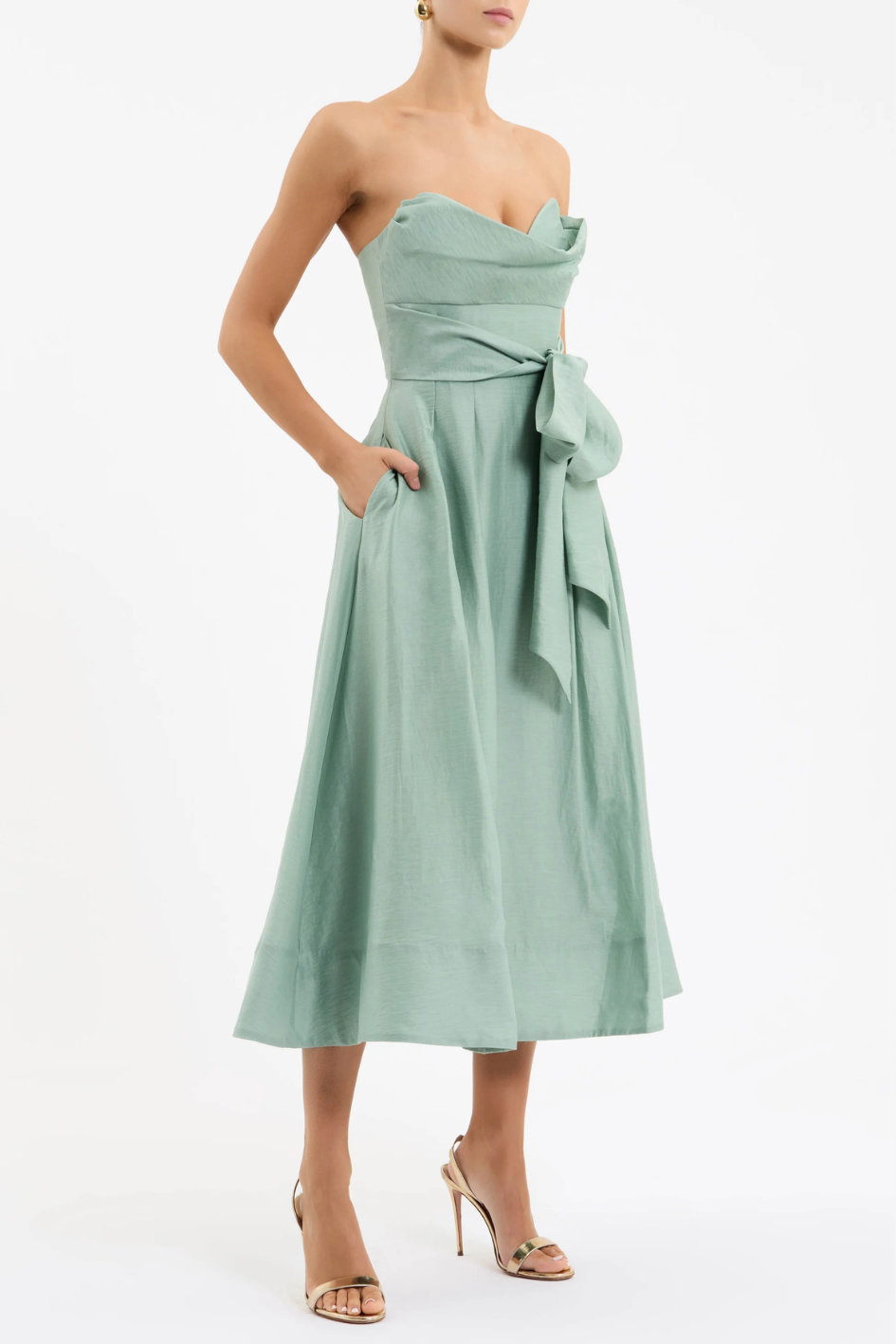 Serenity Strapless Midi Dress