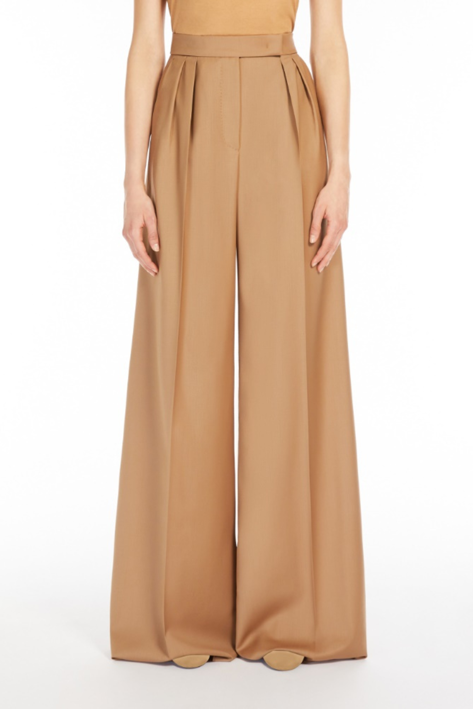 Wide Leg Wool Pants