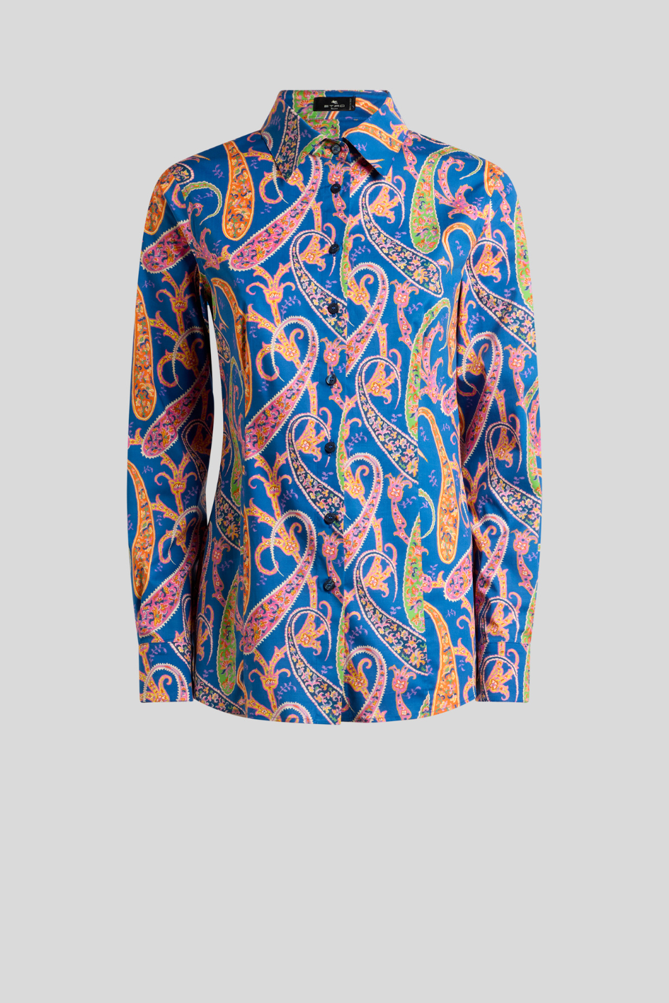 Paisley Print Long Sleeve Blouse