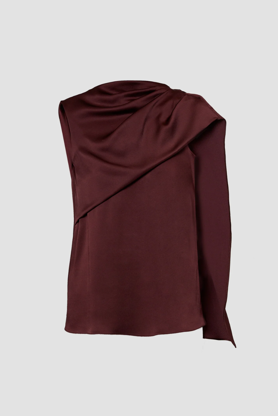 Asymmetric Drape Blouse