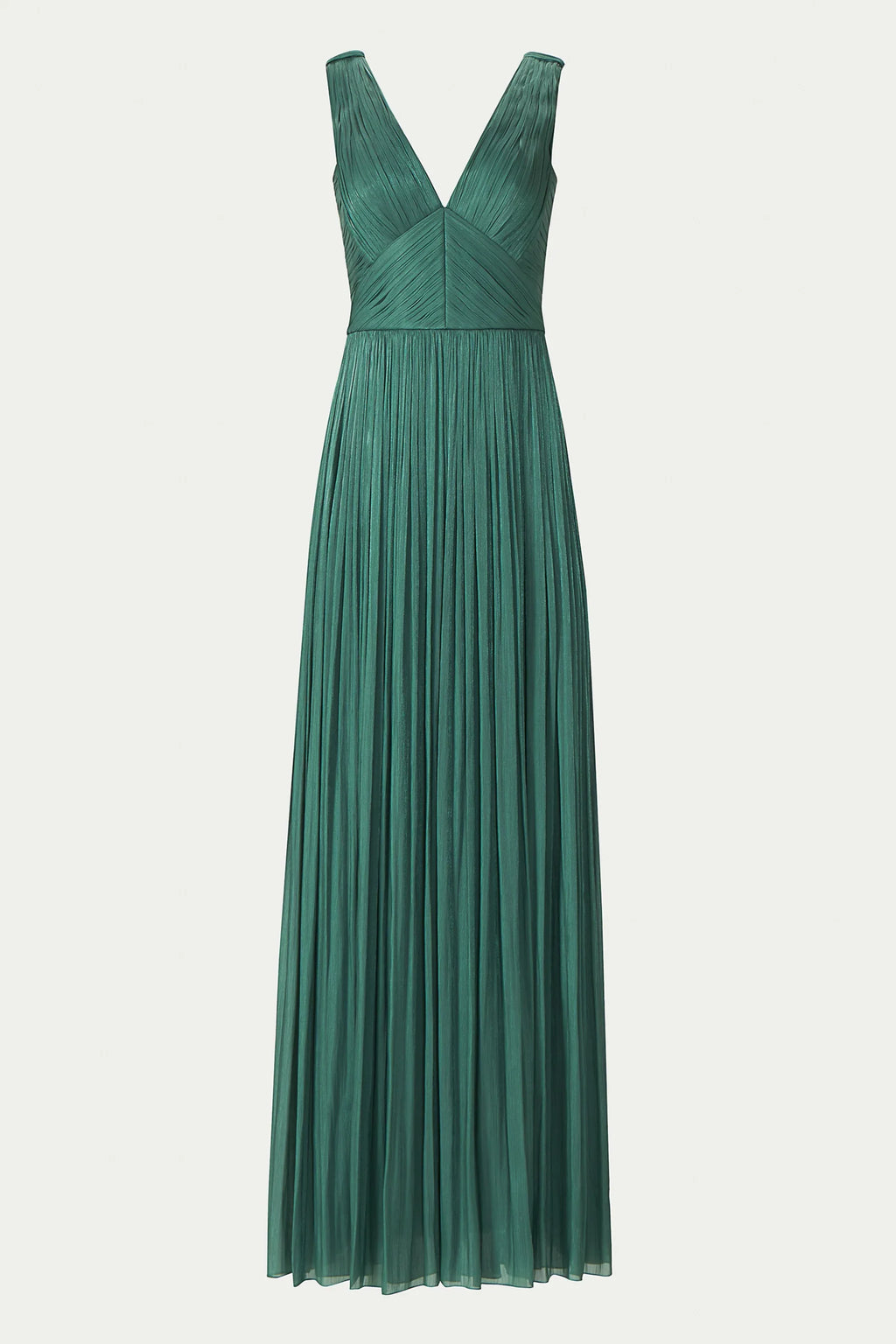 Anilia Lurex Georgette Plunge Neckline Gown