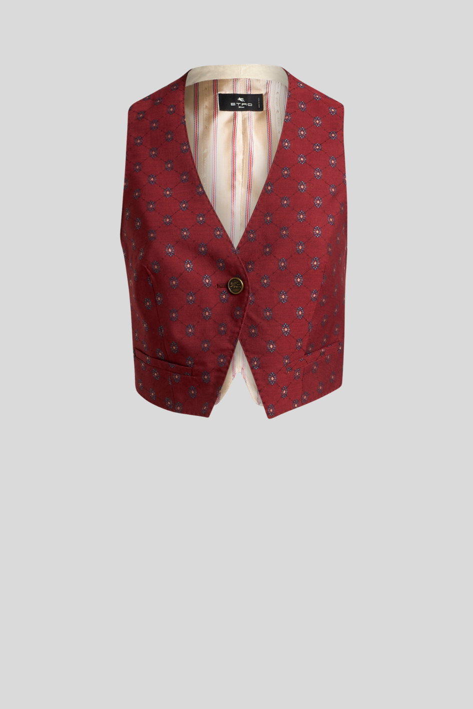 Tailored Waistcoat in Burgundy