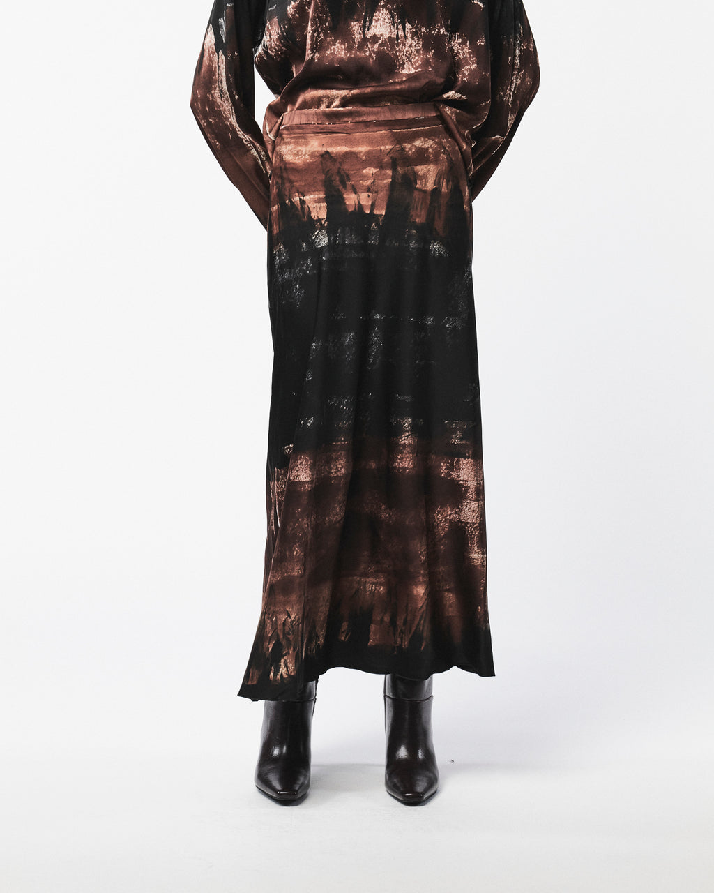 Printed Silk Skirt