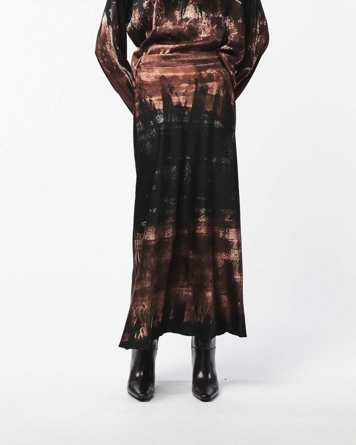 Printed Silk Skirt