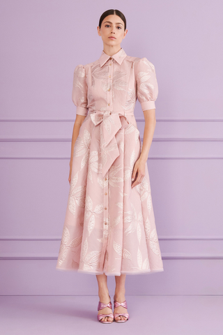 Midi Rosmarin Dress with puffed Sleeves