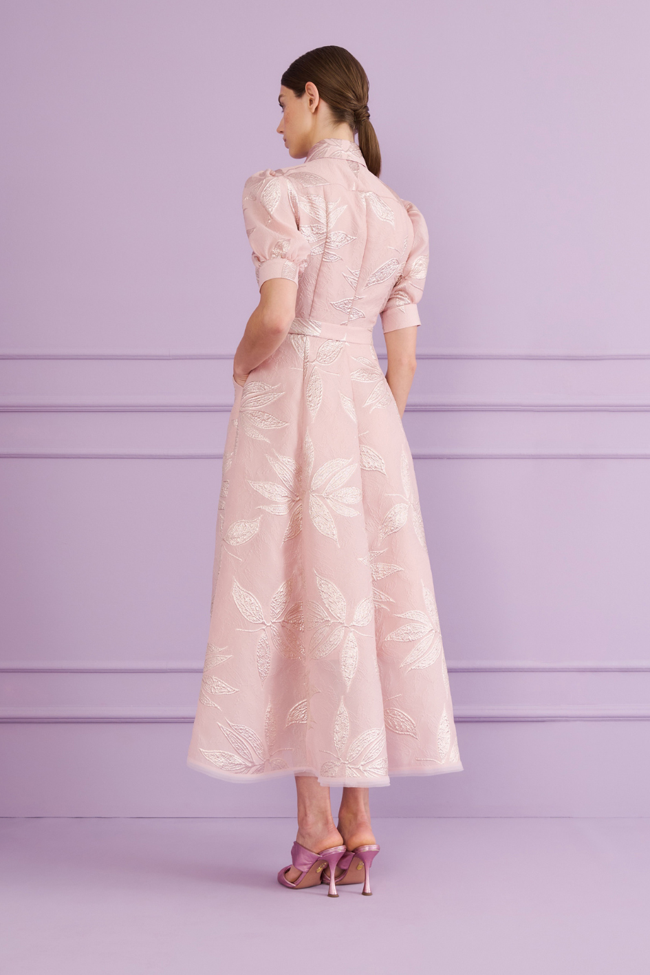 Midi Rosmarin Dress with puffed Sleeves