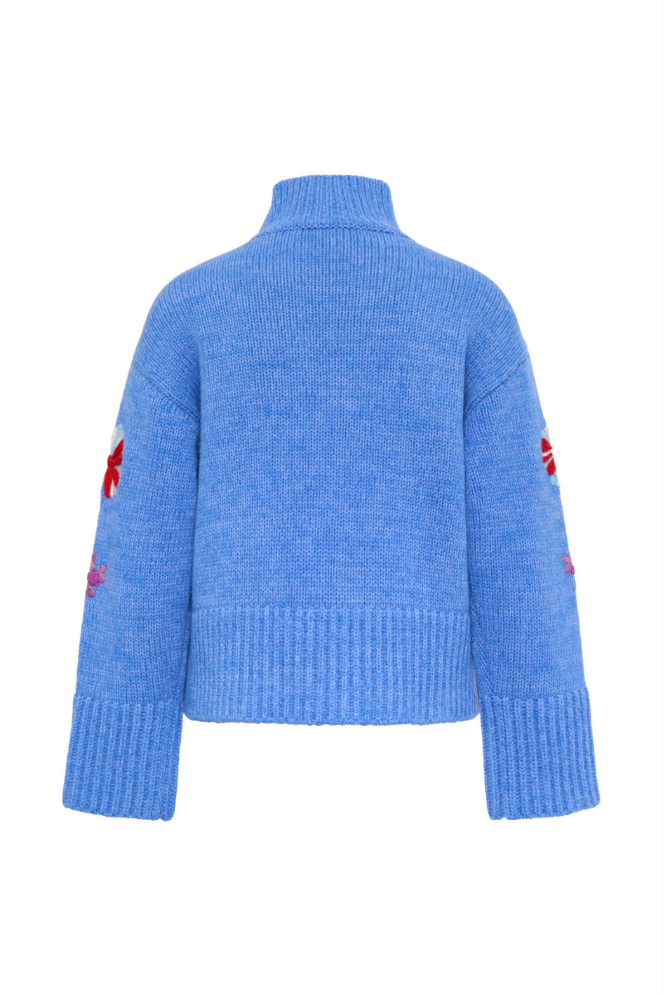 Embroidered Turtleneck Sweater