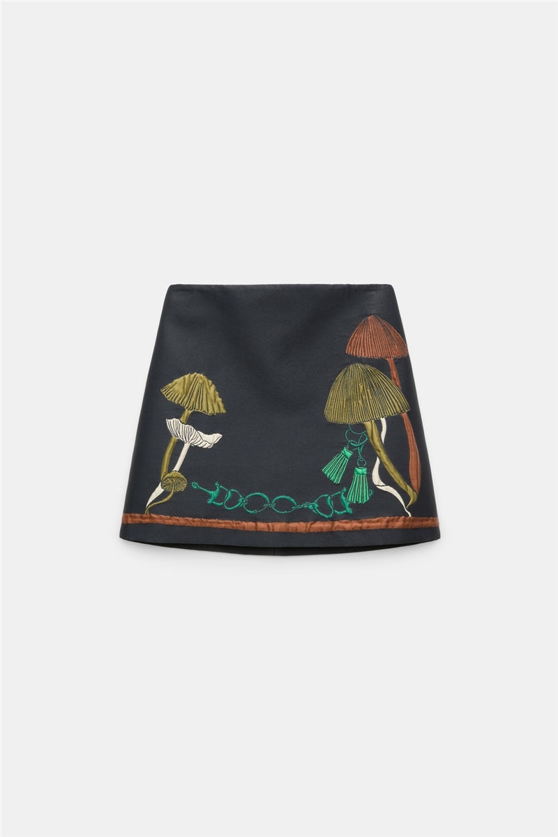 Trippy Garden Mini Skirt