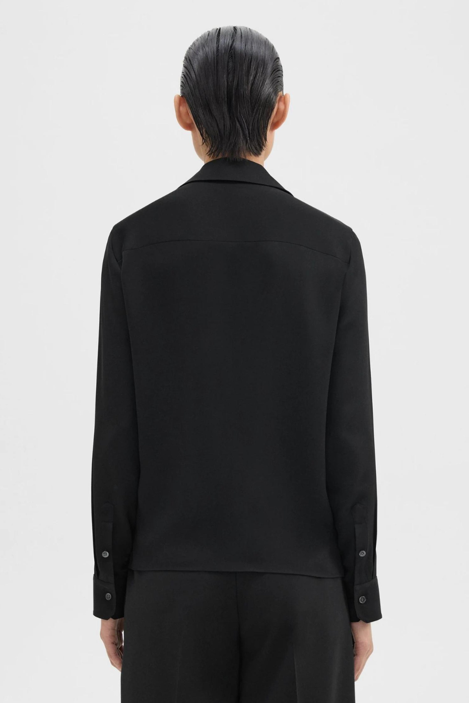 Silk Georgette Wrap Blouse