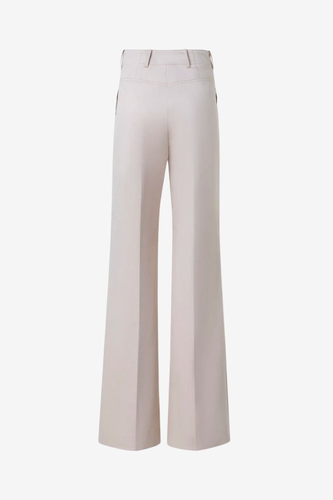 Gerade Baumwoll-Hose mit weitem Schlag