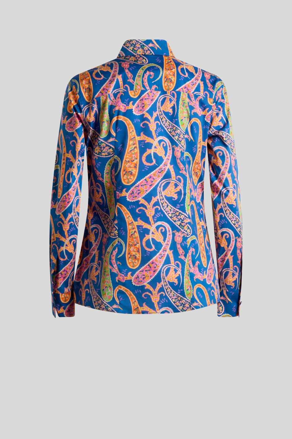 Paisley Print Long Sleeve Blouse