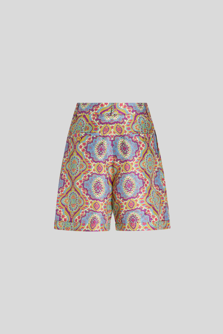 Printed Silk Shorts