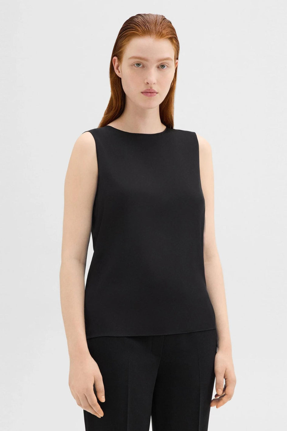 Shell Top in Silk Georgette