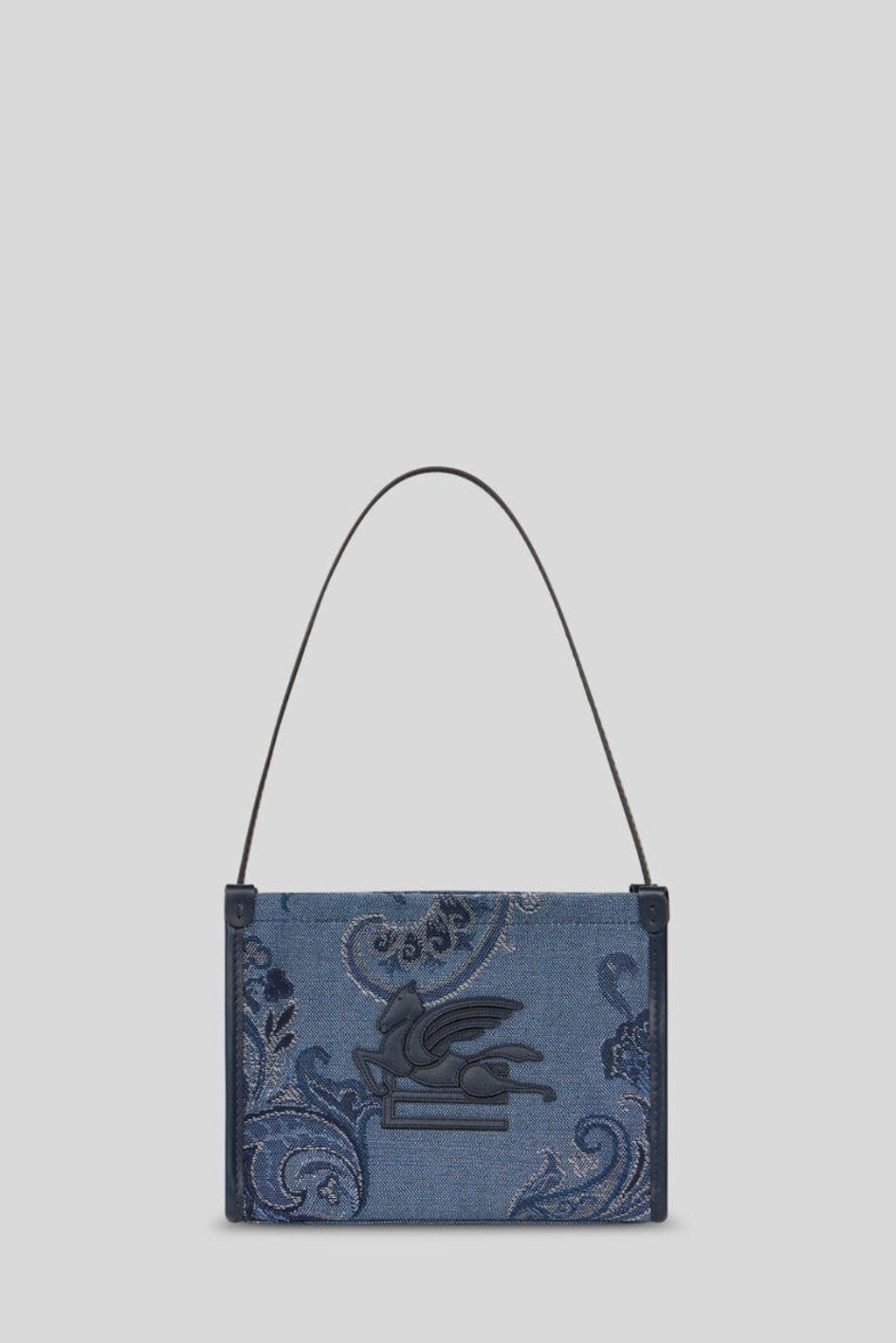 Jacquard Denim Pouch