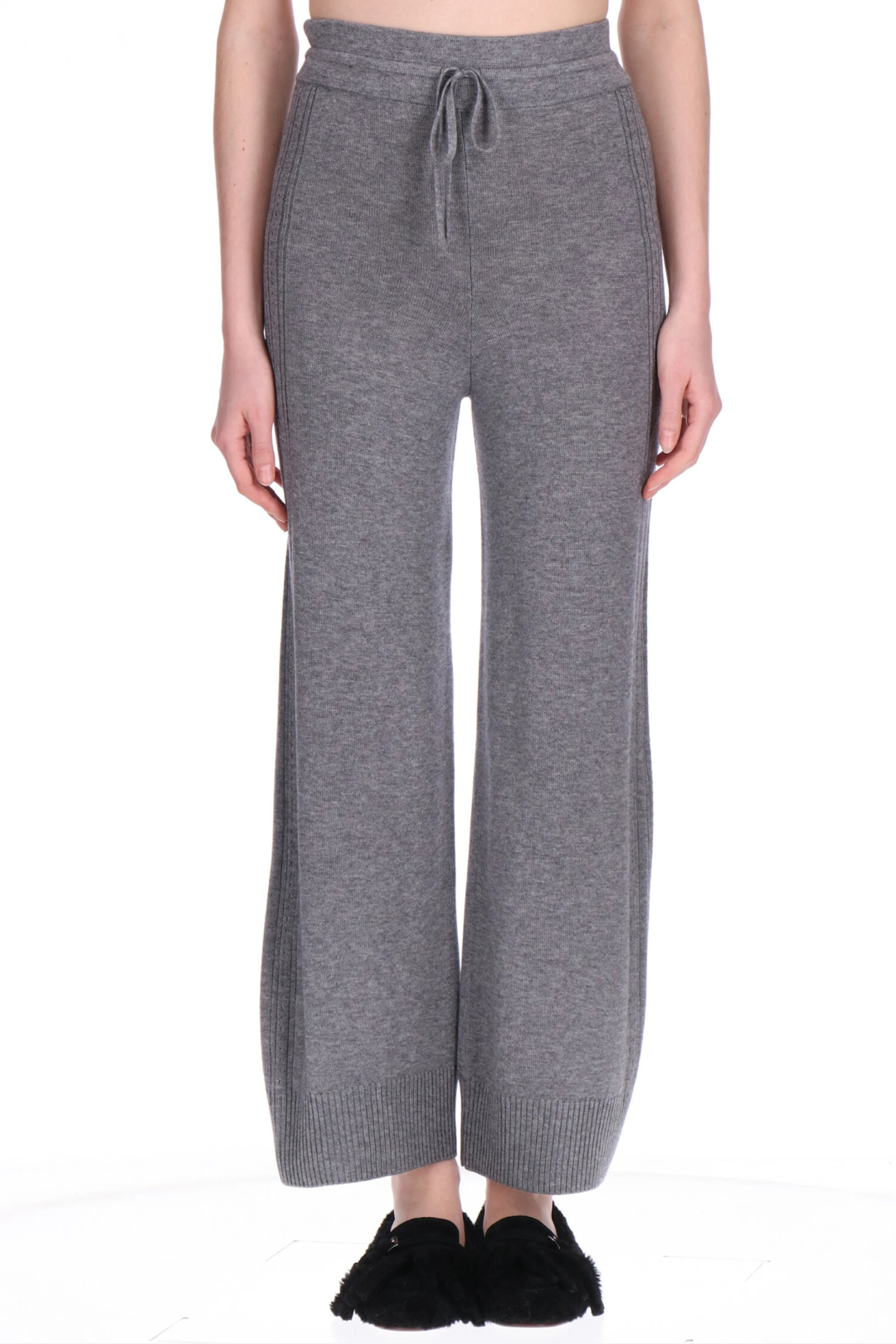 Knit Wide-Leg Lounge Pants