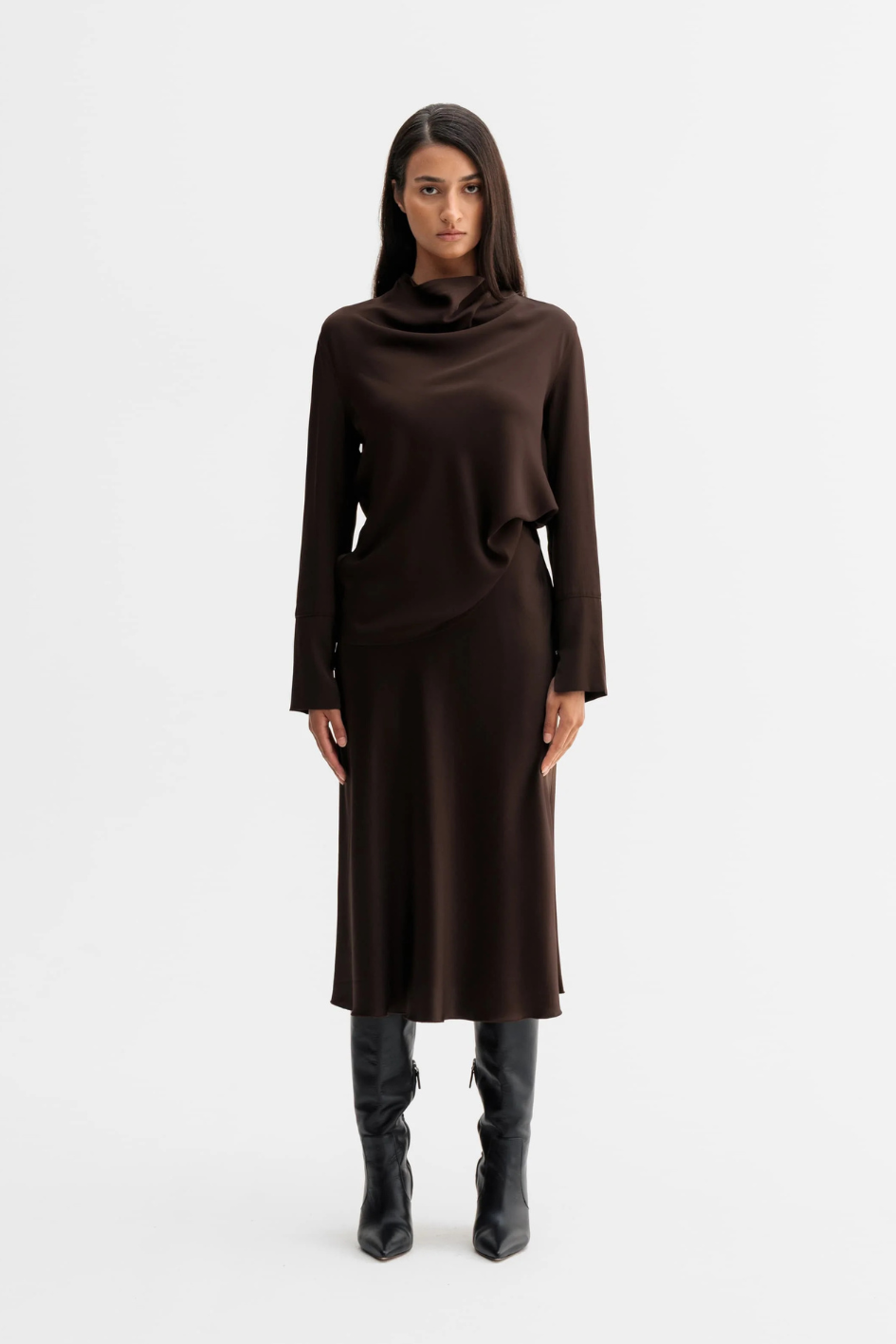 Dark Brown Hana Skirt