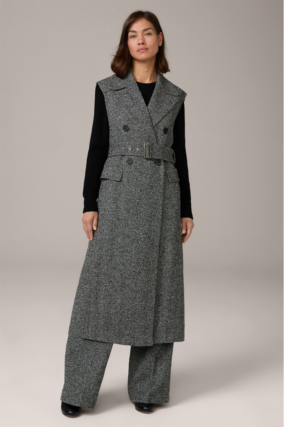 Tweed-Coat Vest