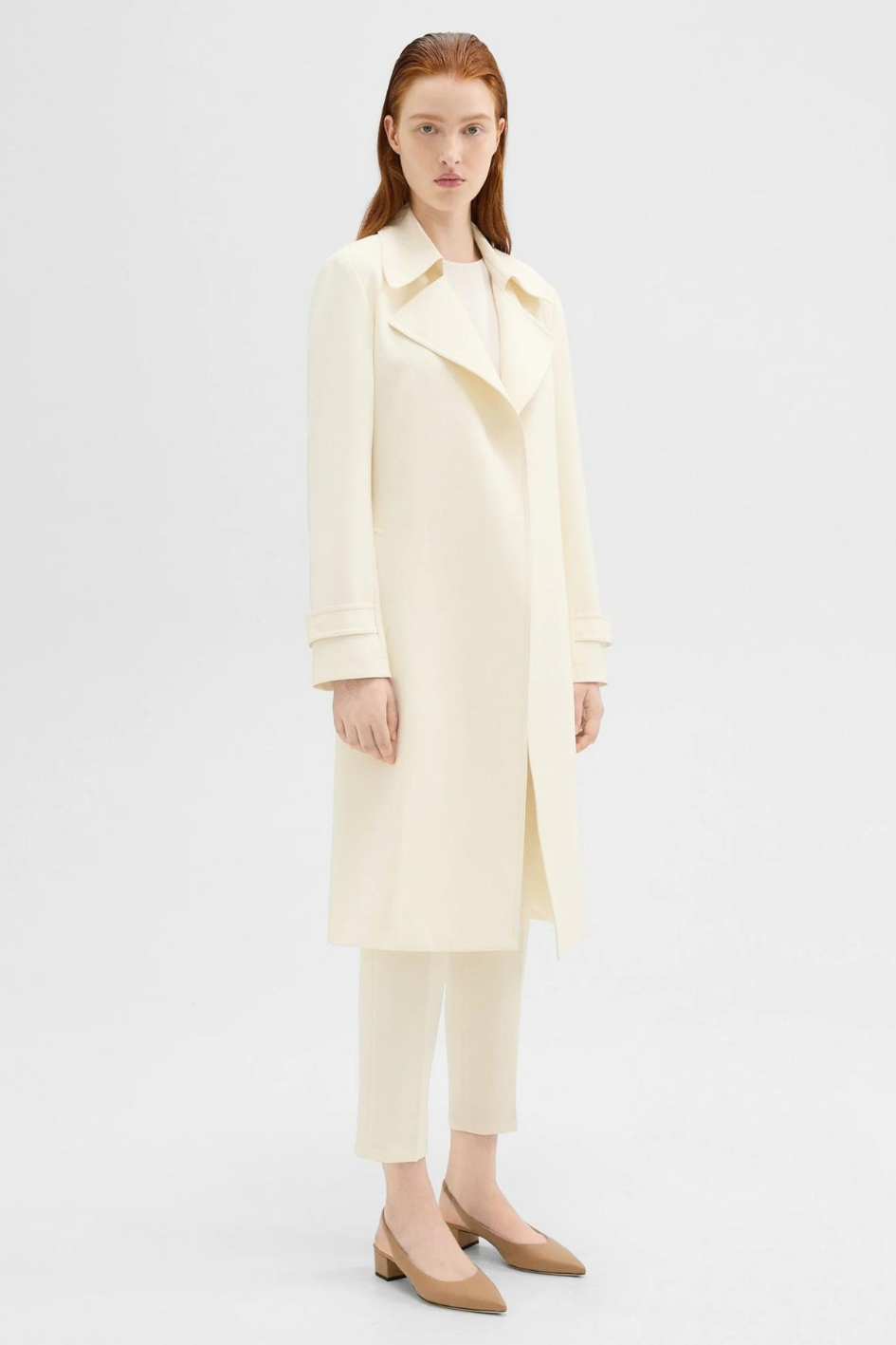 Oaklane Trench Coat in Admiral Crepe – Maison Gassmann
