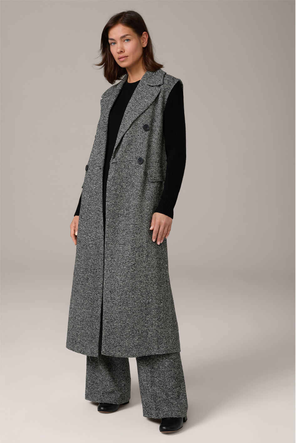 Tweed-Coat Vest