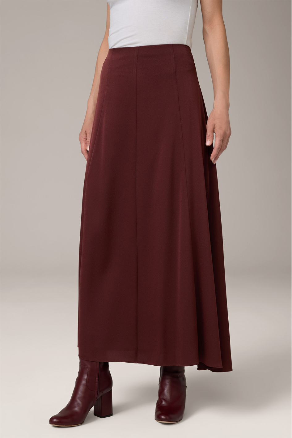 Crêpe Maxi Skirt