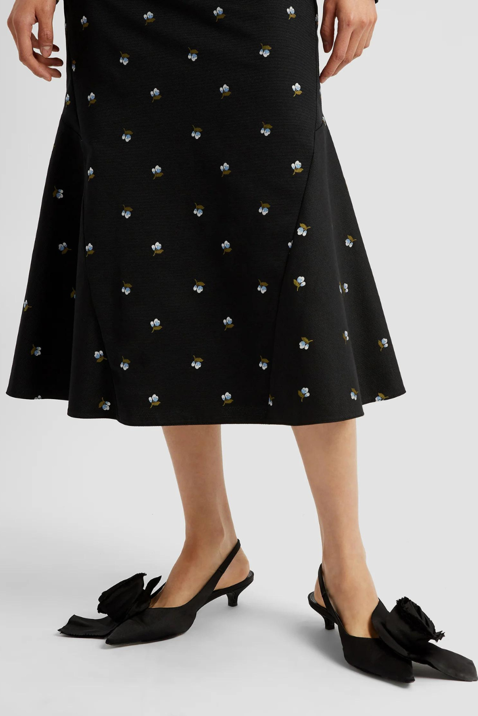 Pencil Fit-Flare Skirt