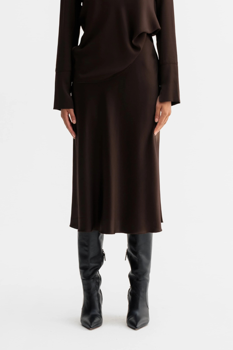 Dark Brown Hana Skirt