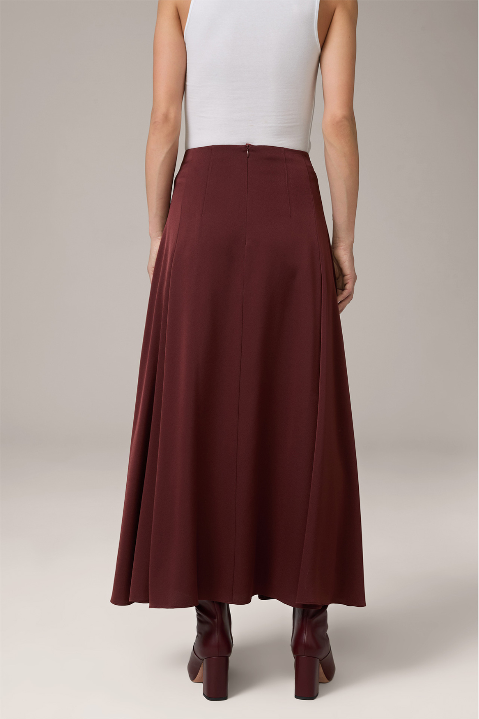 Crêpe Maxi Skirt