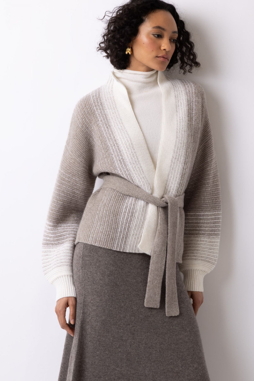 Cardigan with Degradee