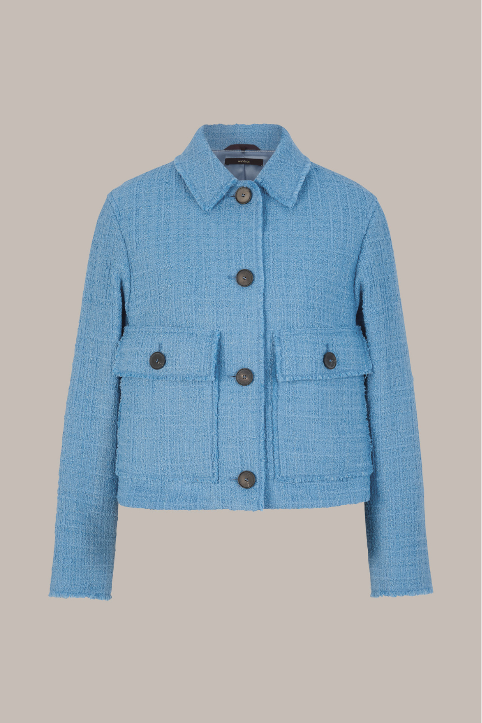 Tweed Short Cut Blazer-Jacket