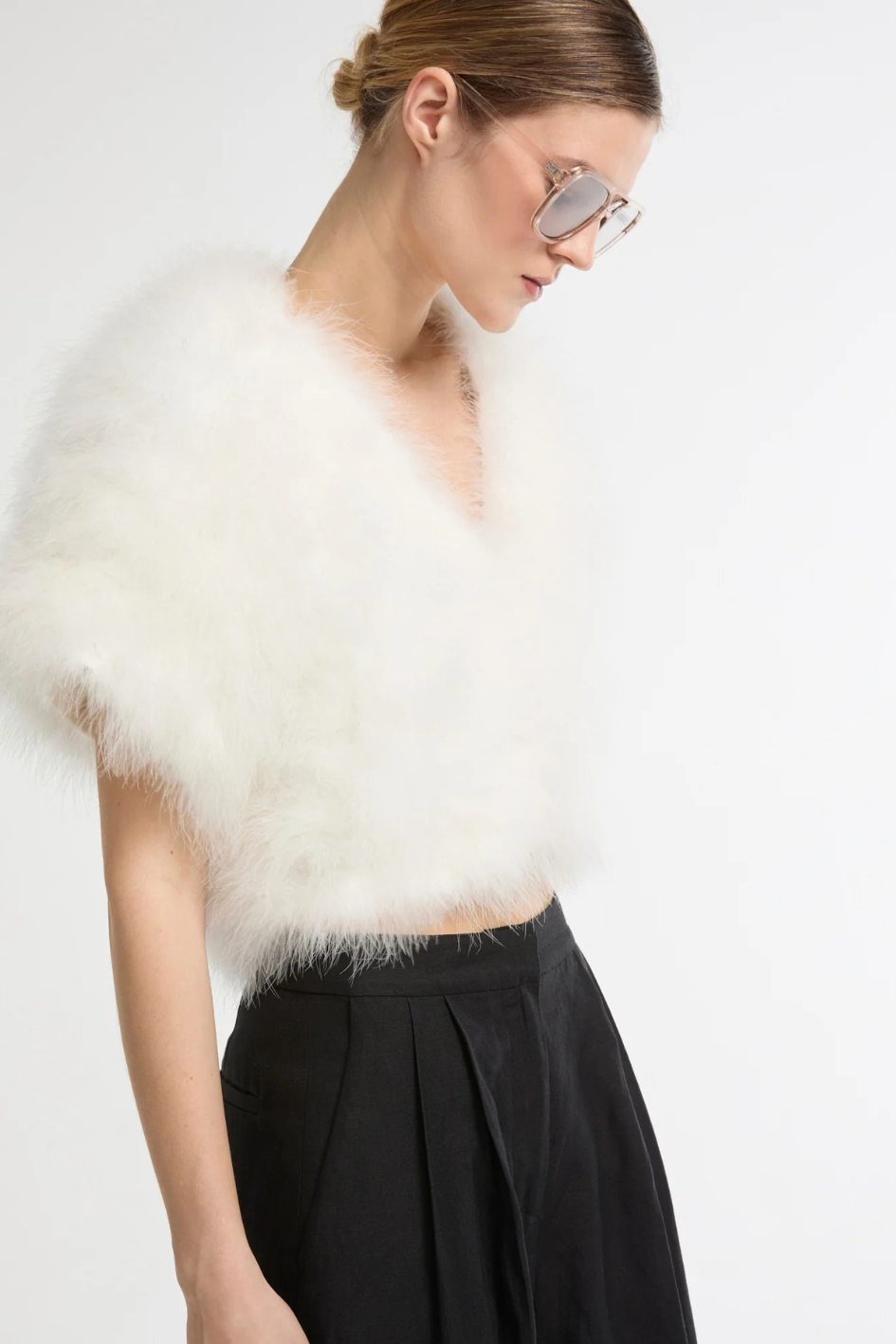 Short Feather Bolero