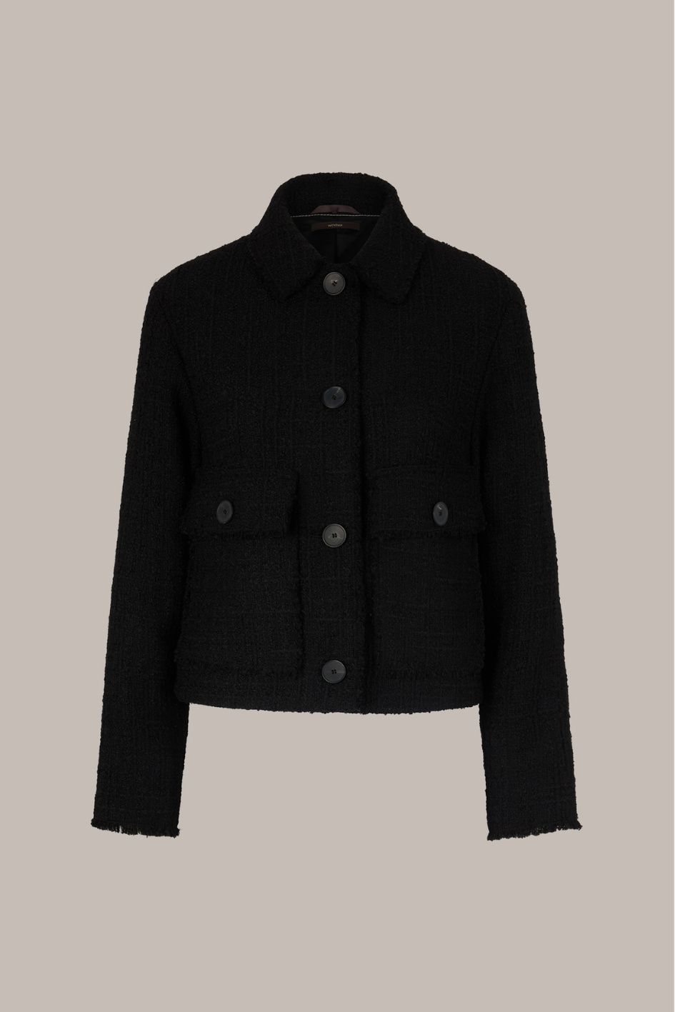 Tweed Short Cut Blazer-Jacket