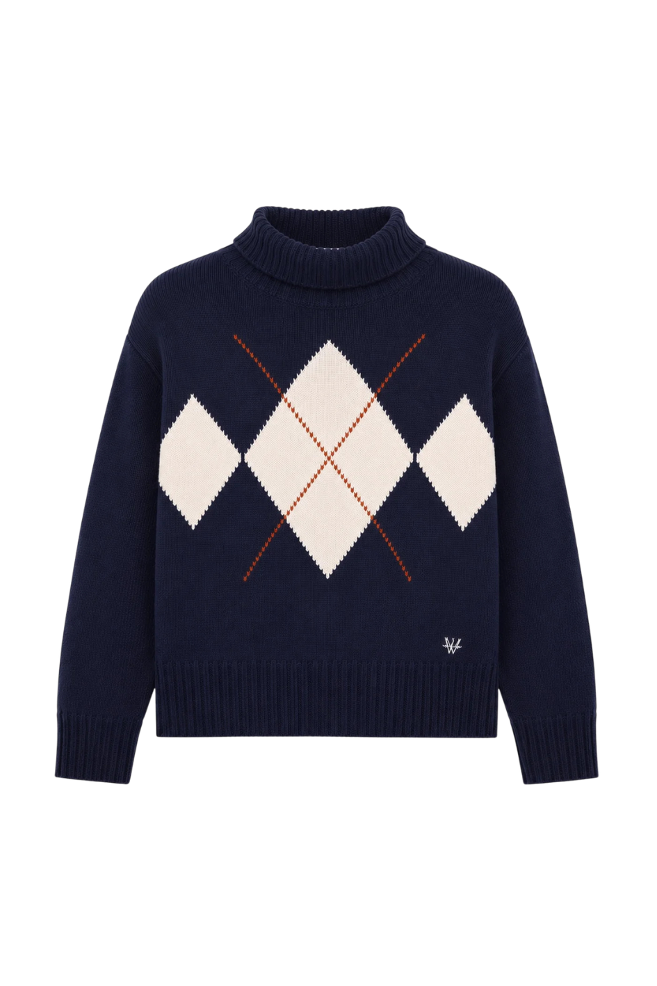 Sweater with Argyle Pattern