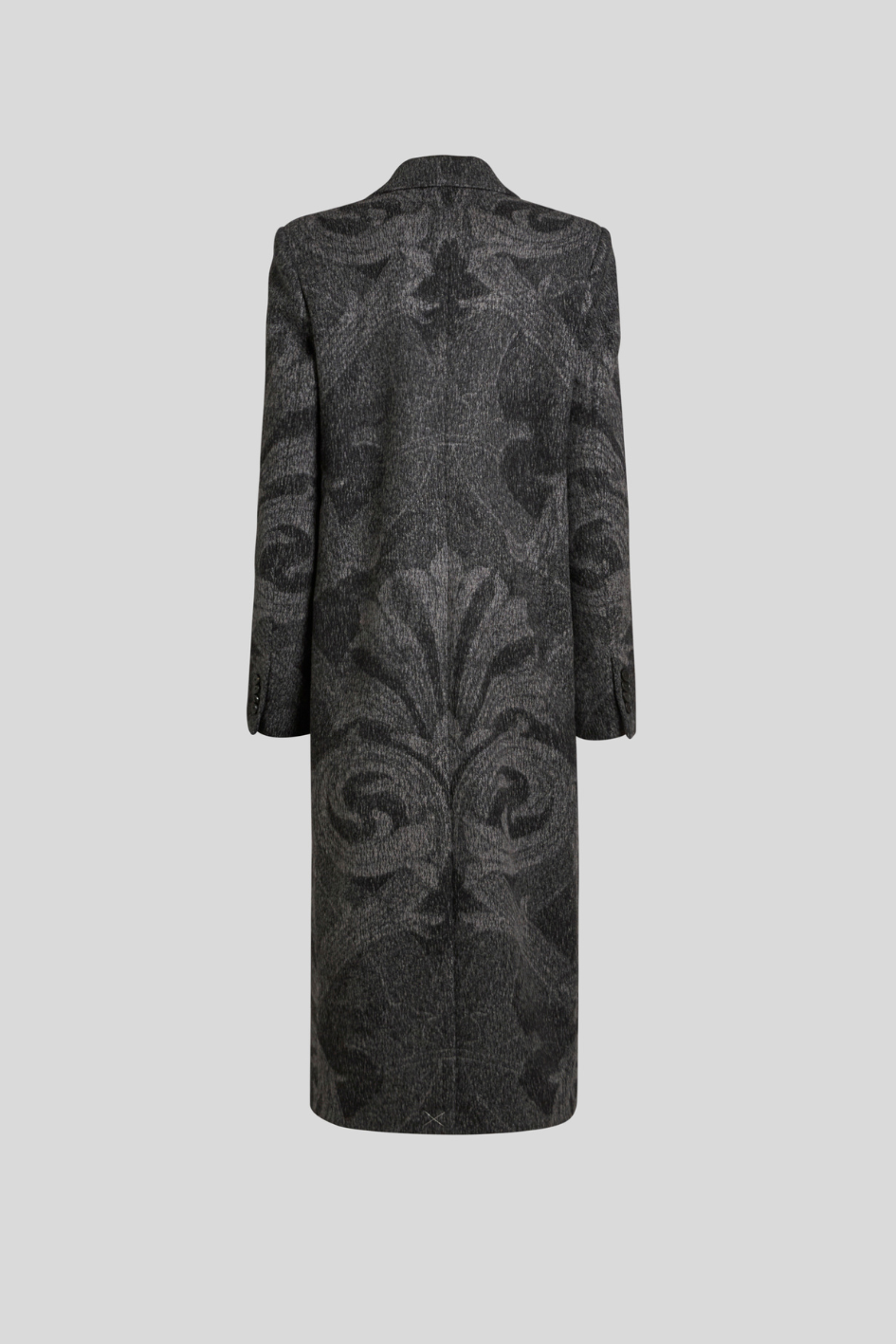 Long Coat with Paisley Pattern