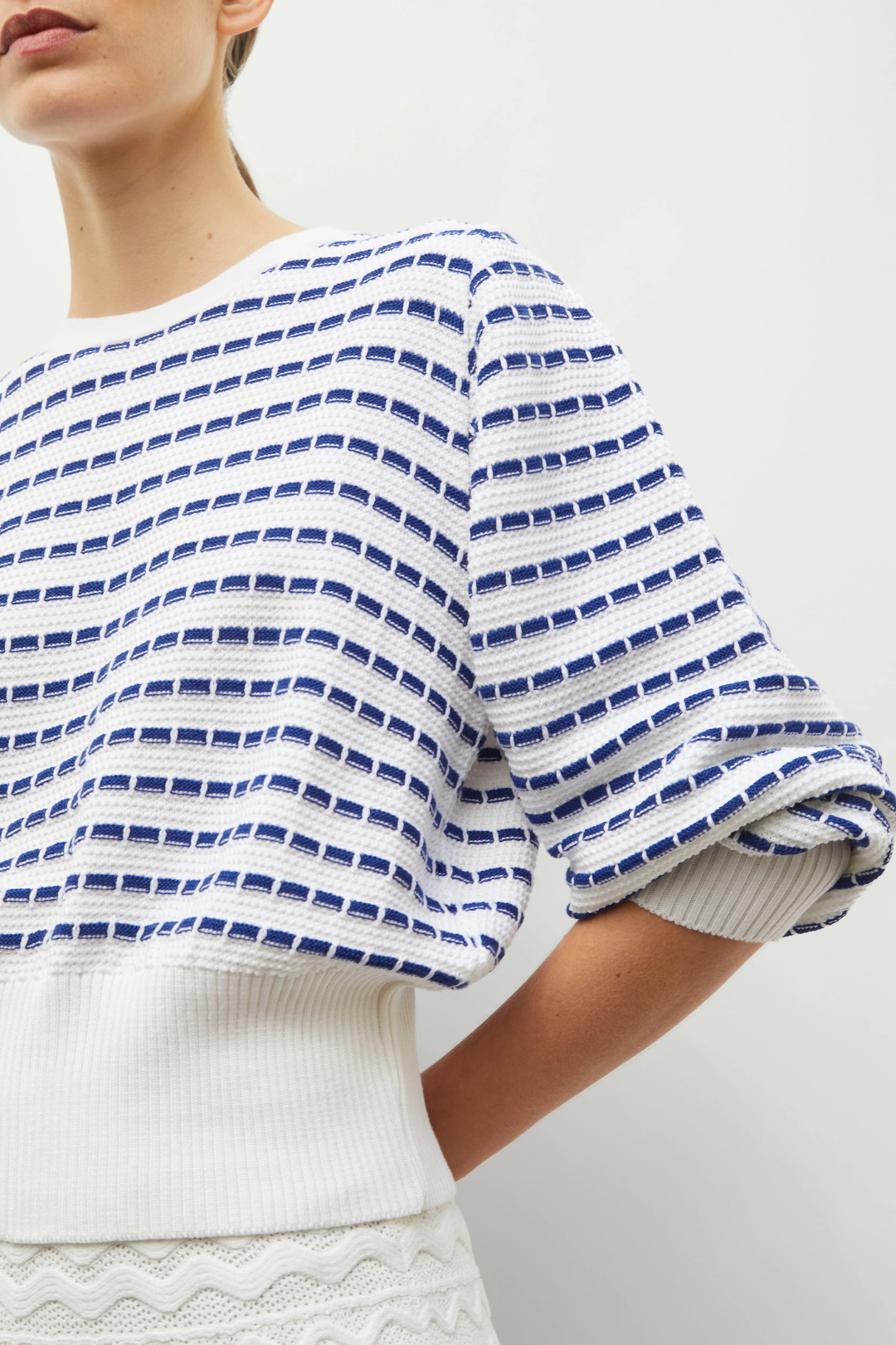 Naeva blue Stripe Sweater