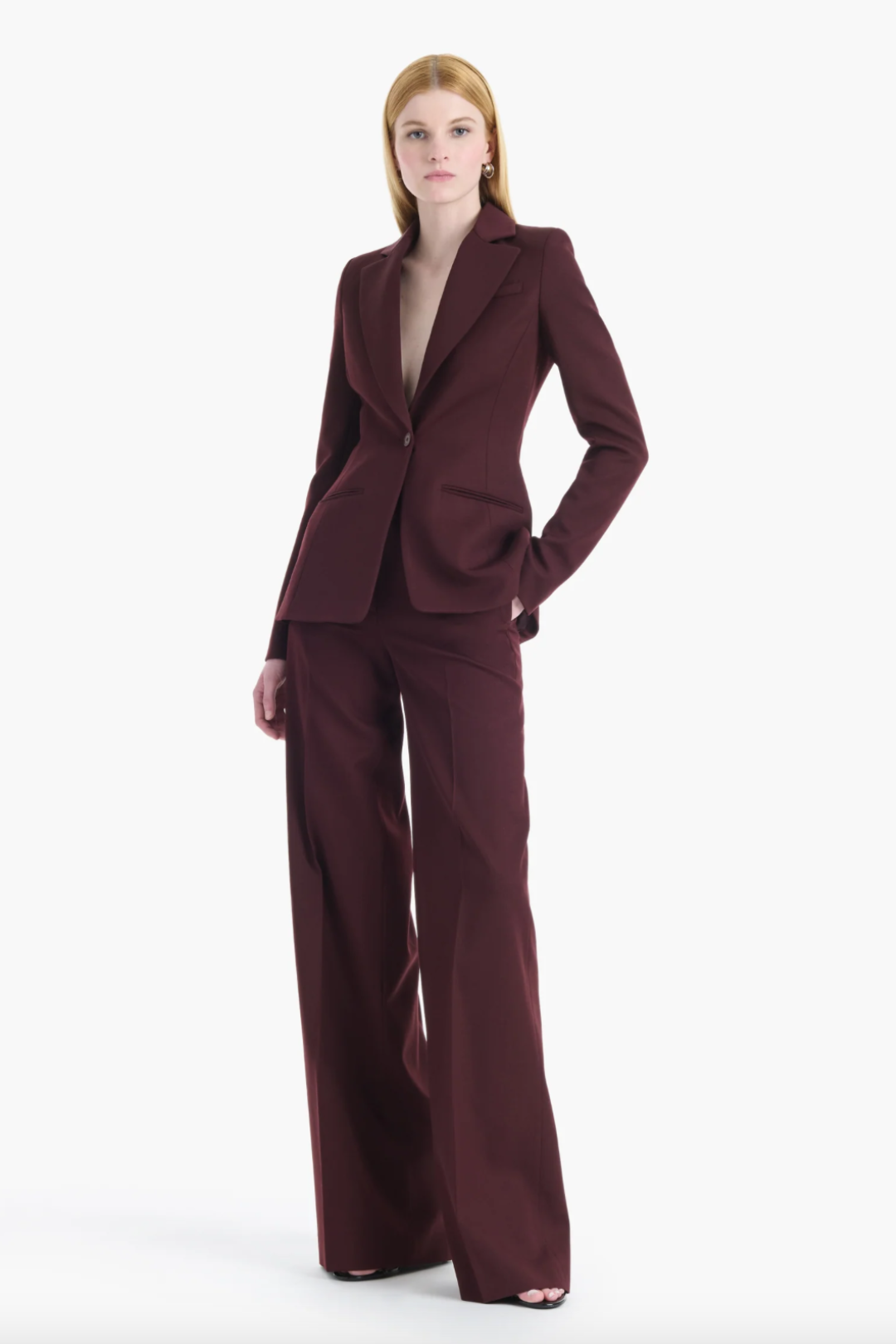 Acacia Jacket in Deep Cherry