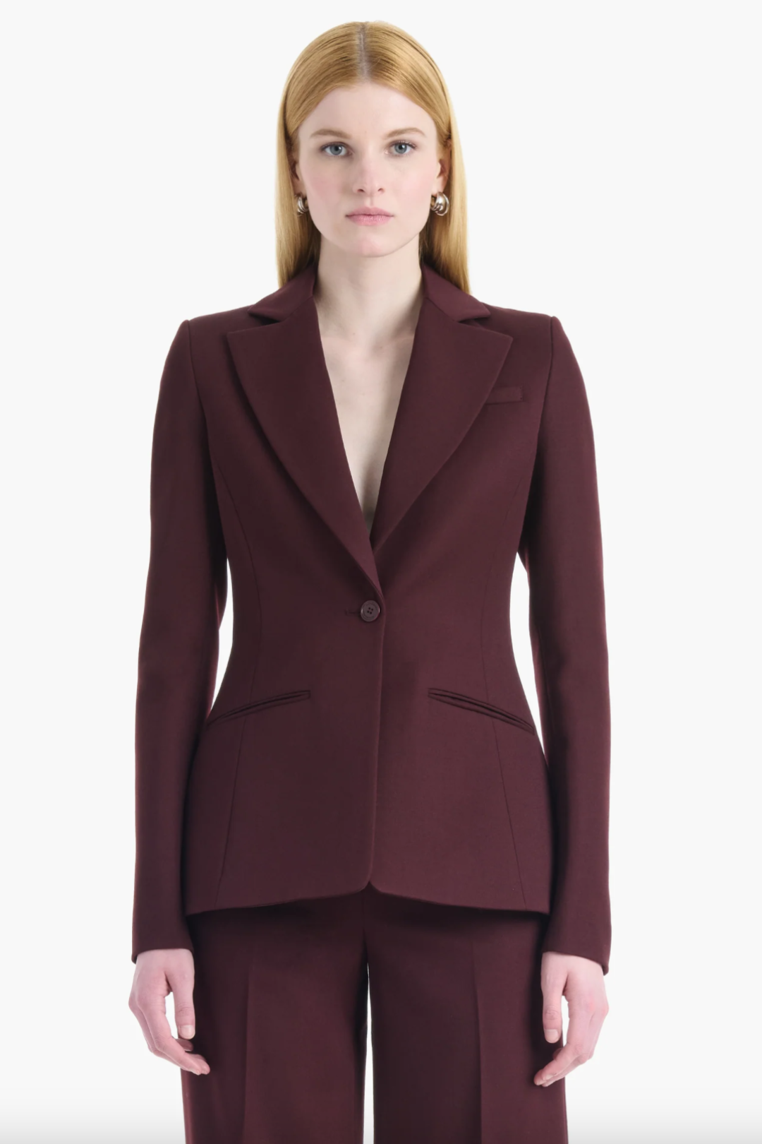 Acacia Jacket in Deep Cherry