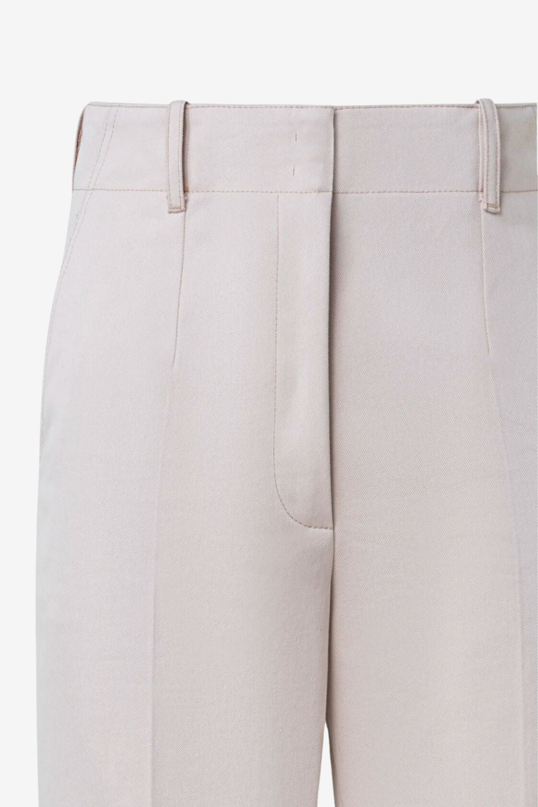 Gerade Baumwoll-Hose mit weitem Schlag