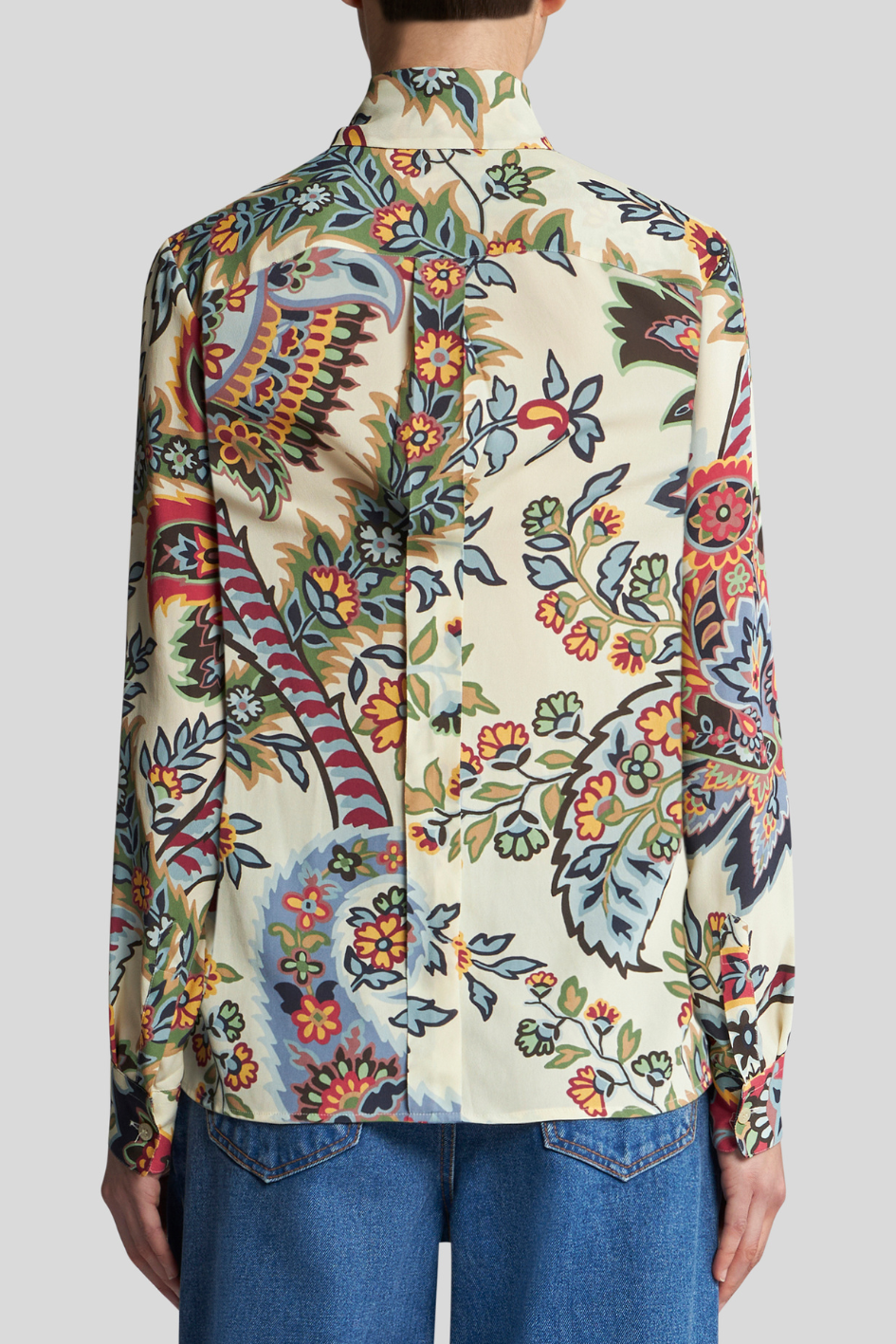 Blouse with Paisley Pattern